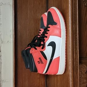 Air Jordan 1 Size 12 orange and black